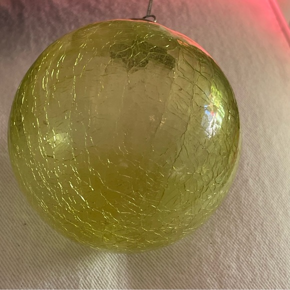 - Vintage Crackled Glass Ornament - Picture 7 of 7